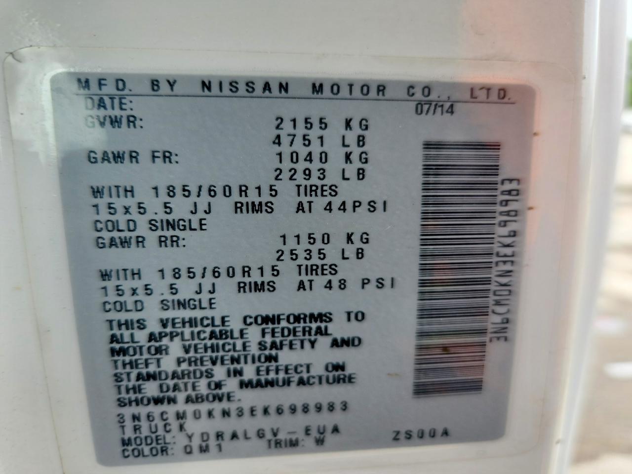 Nissan Nv Sv