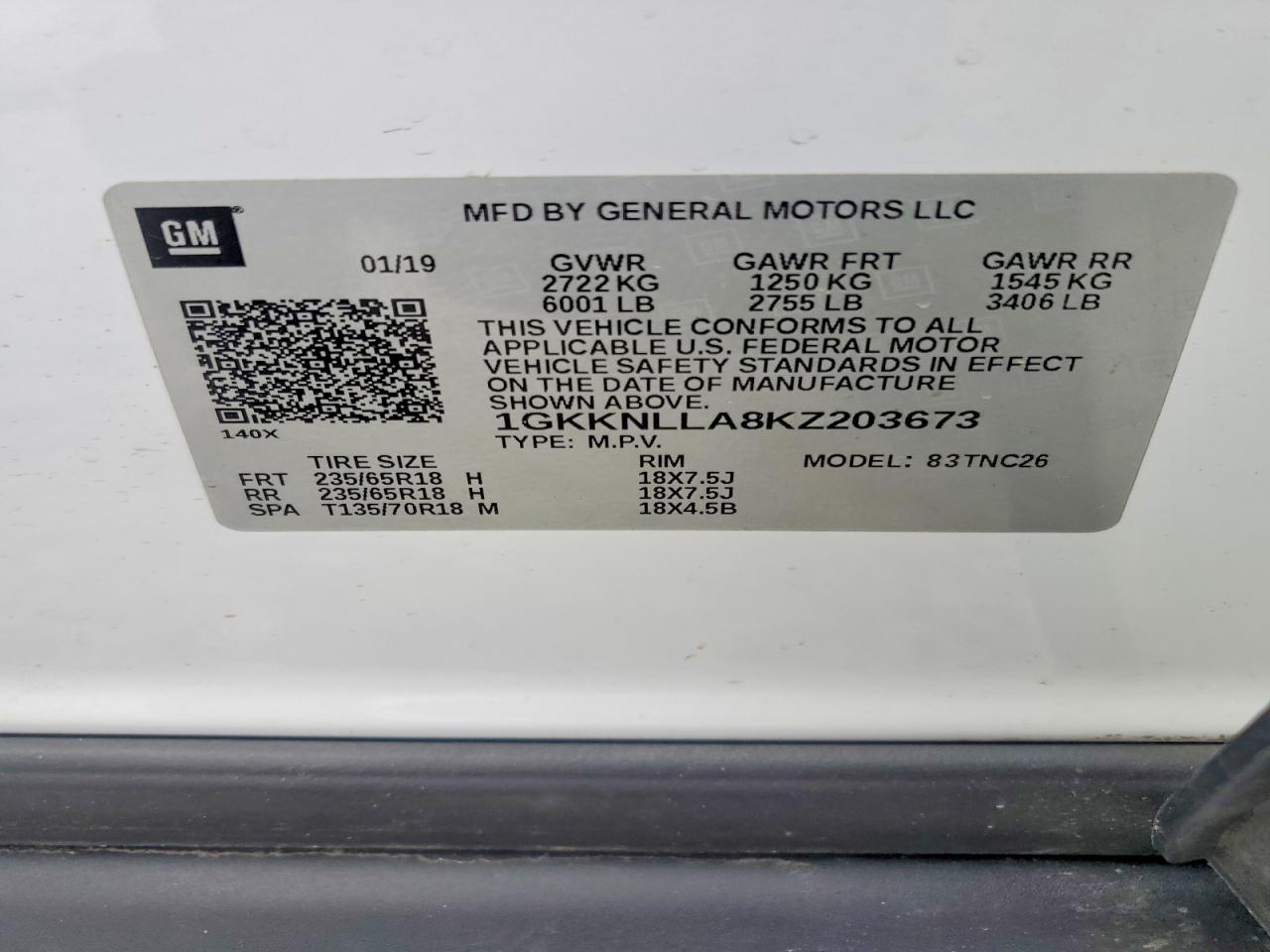 GMC Acadia Sle