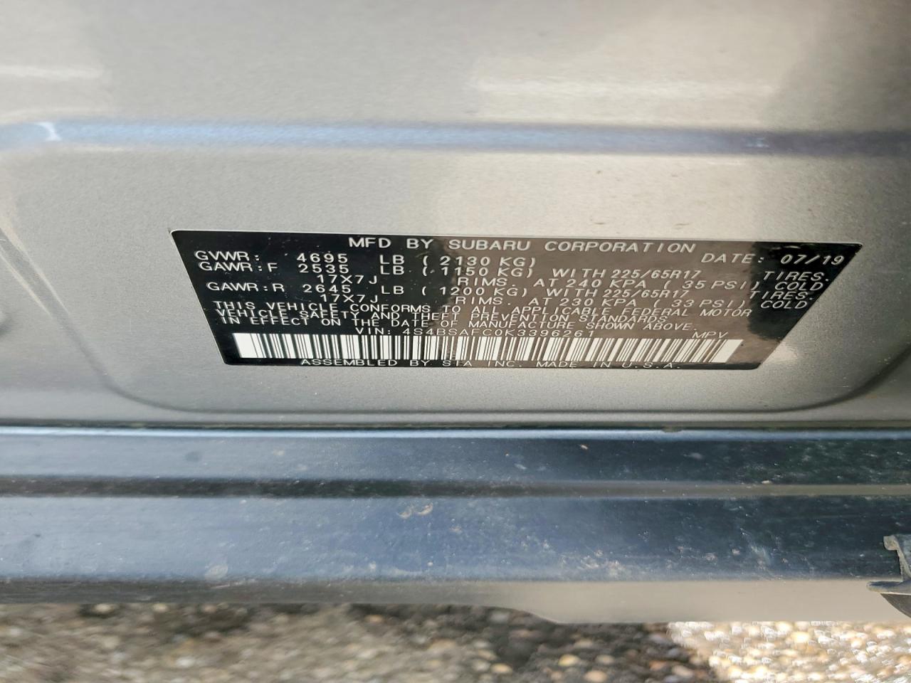 Subaru Outback 2.5i Premium