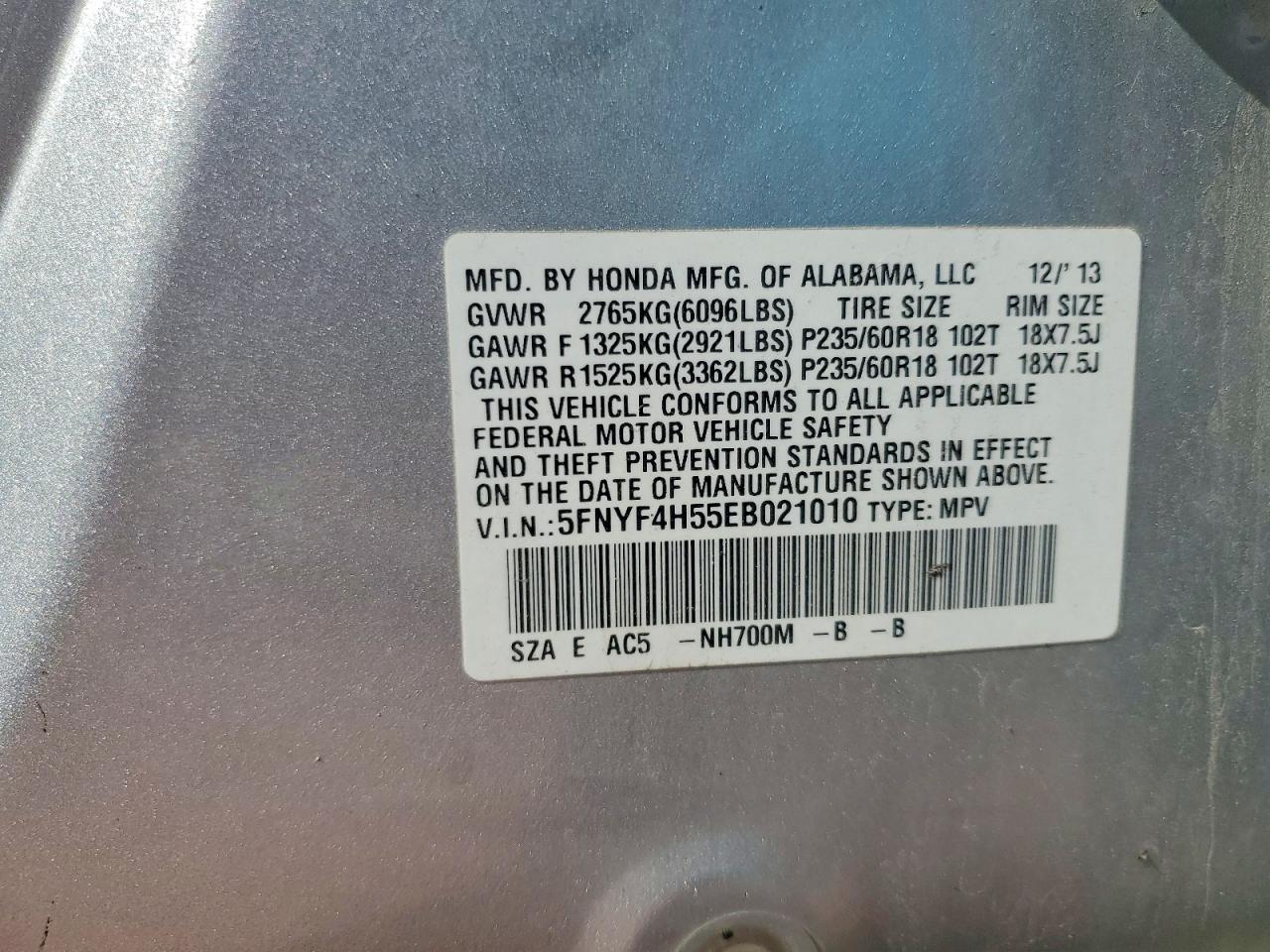 Honda Pilot Exl
