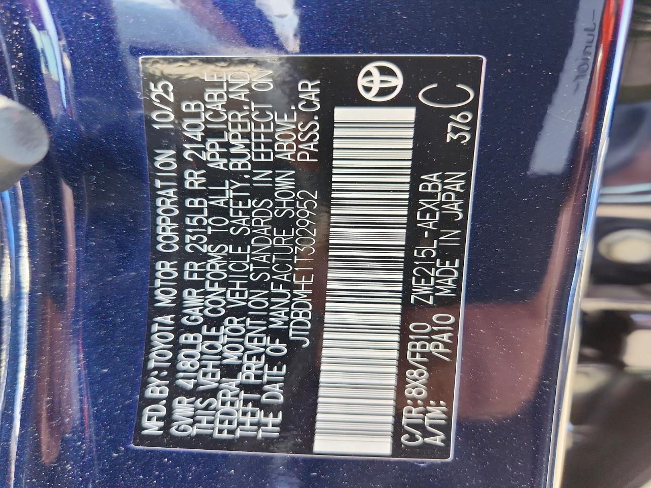 Toyota Corolla Le