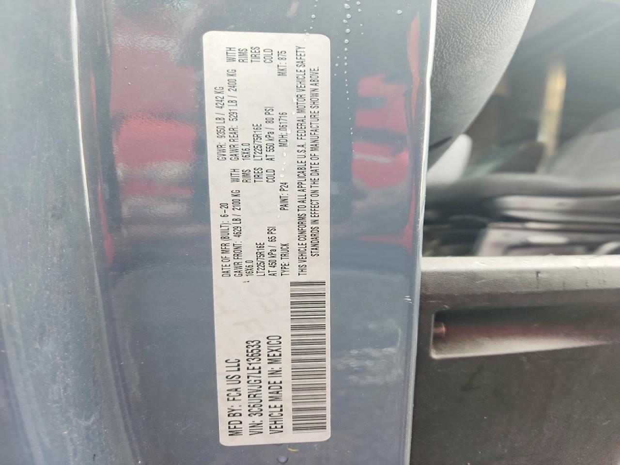 Ram Promaster 1500 High