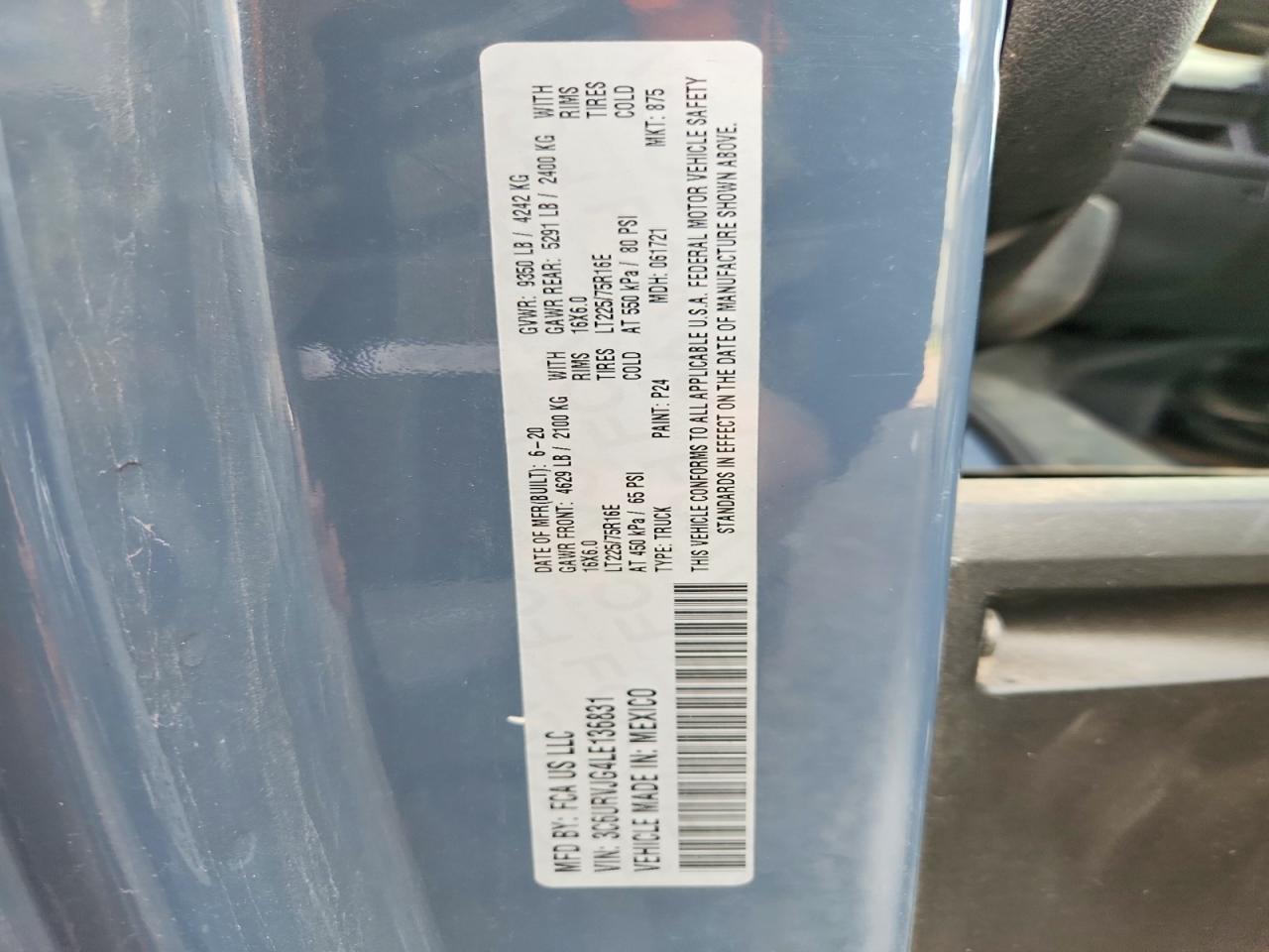 Ram Promaster 1500 High