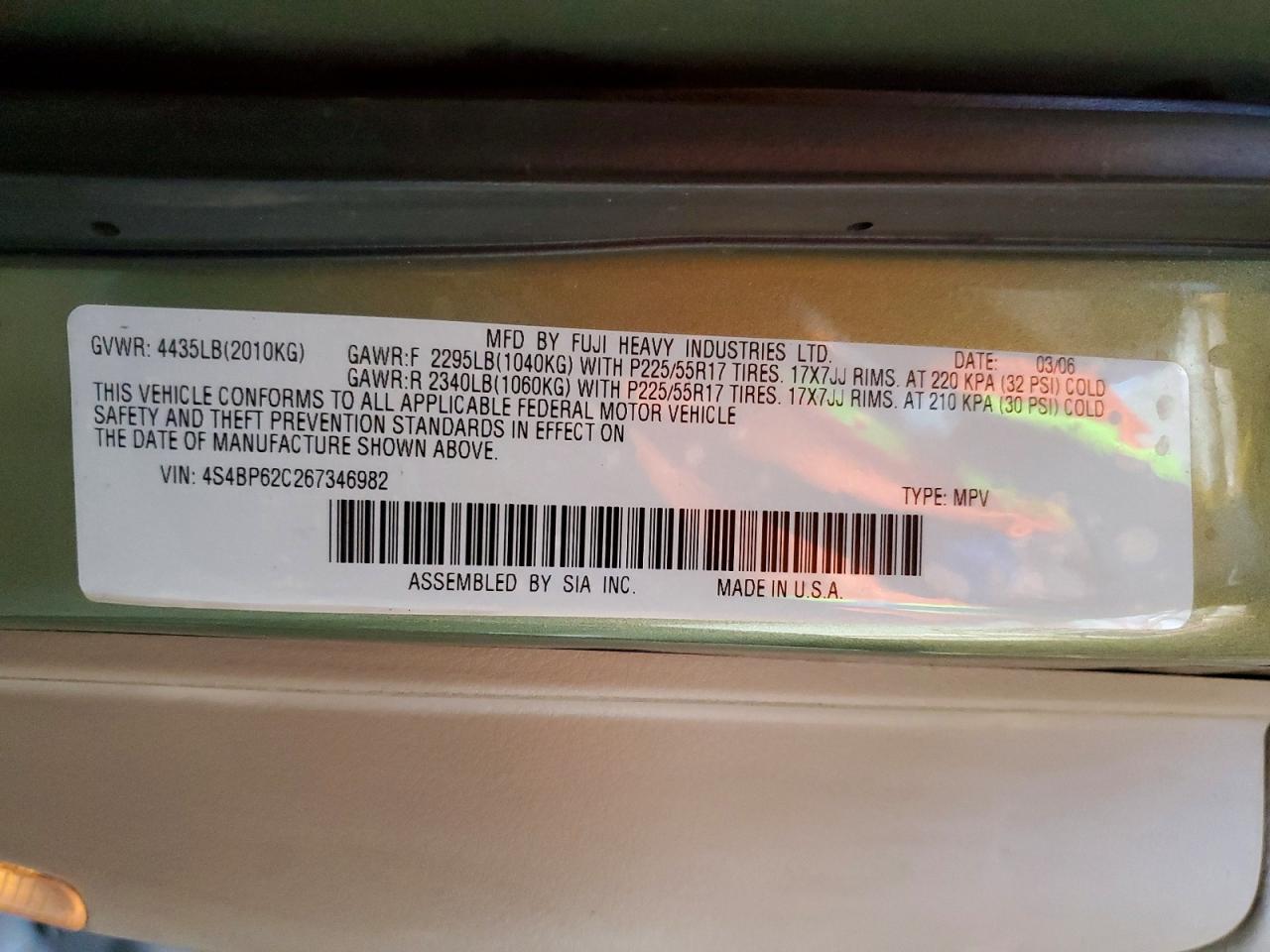 Subaru Legacy Outback 2.5i Limited