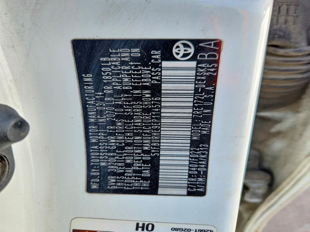 Toyota Corolla S Plus