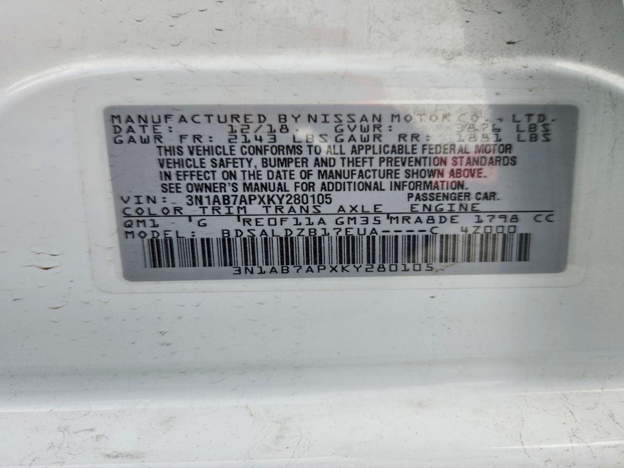 Nissan Sentra Sv