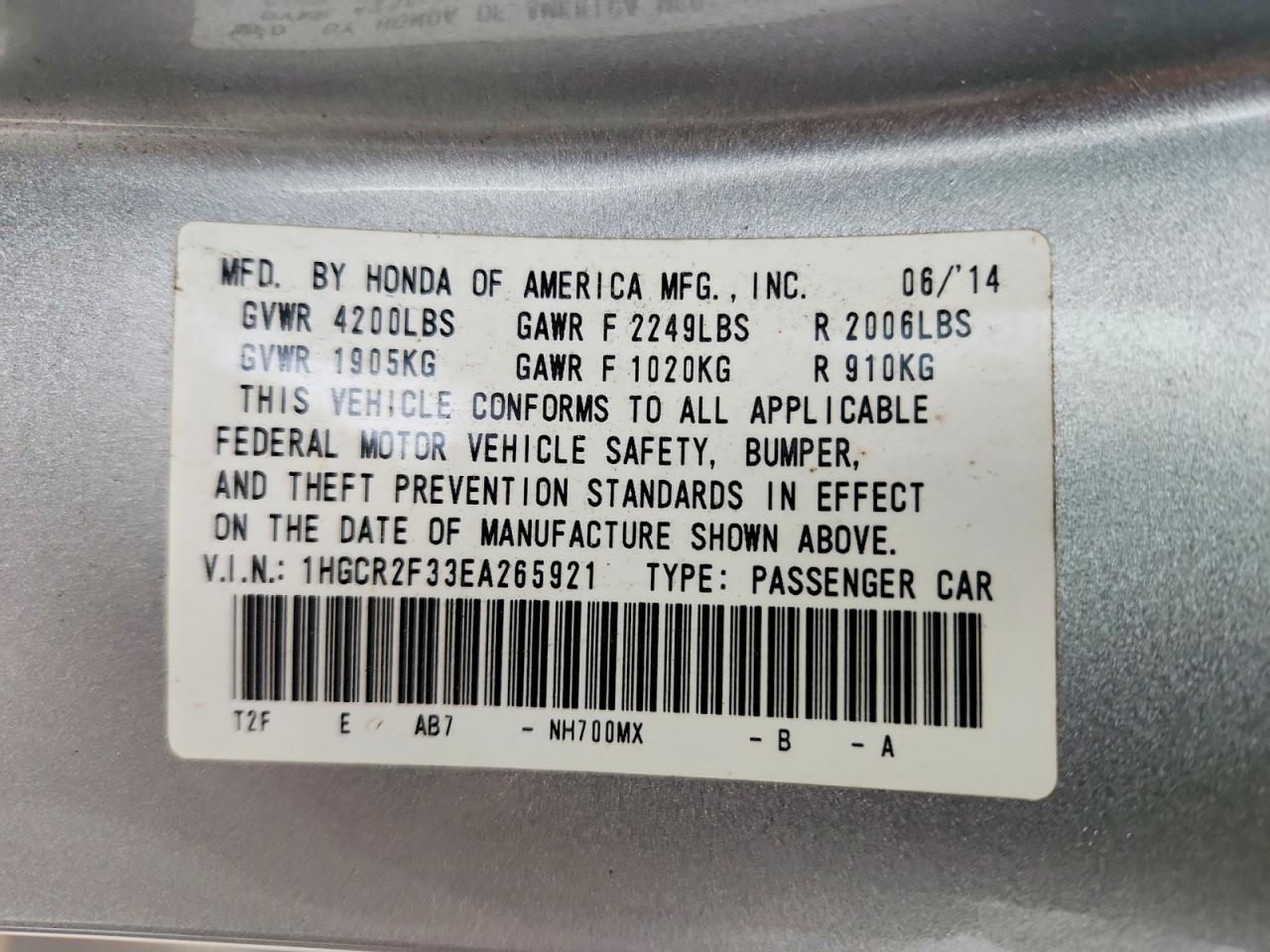 Honda Accord Lx