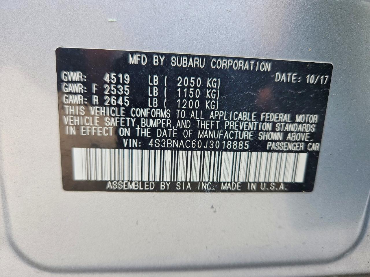 Subaru Legacy 2.5i Premium
