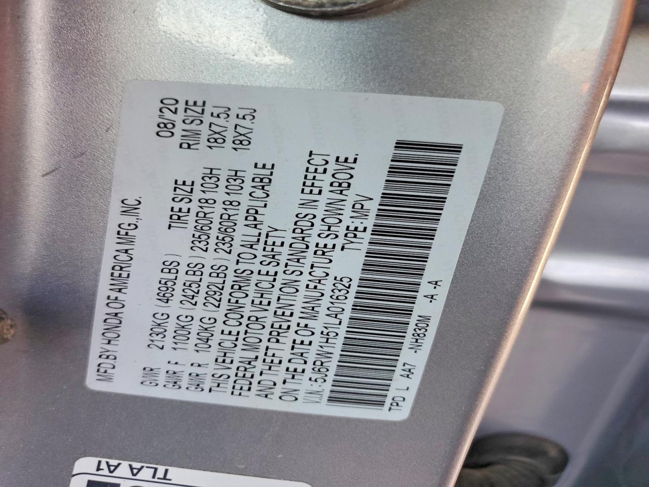 Honda Crv Ex
