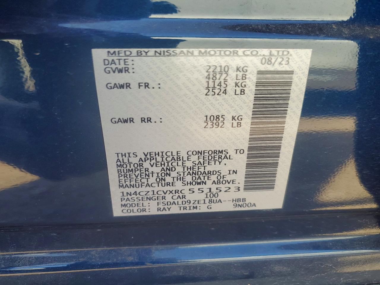 Nissan LEAF Sv Plus