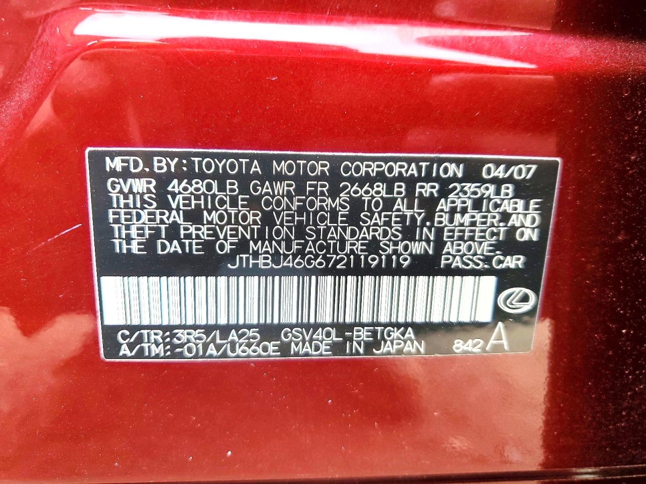 Lexus Es 350