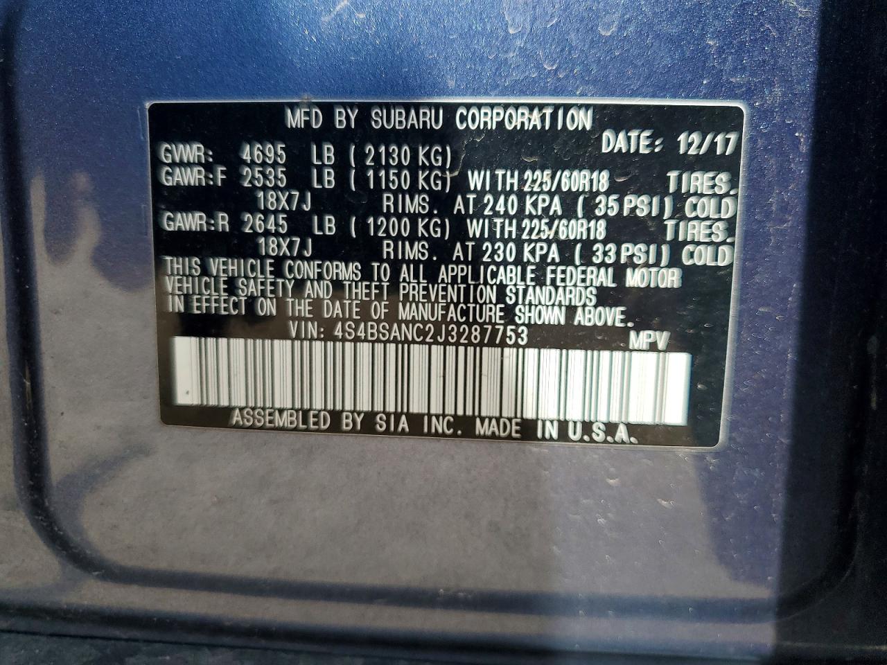Subaru Legacy 2.5i Limited