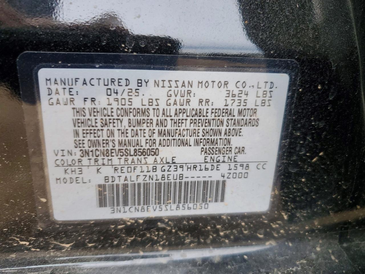 Nissan Versa Sv