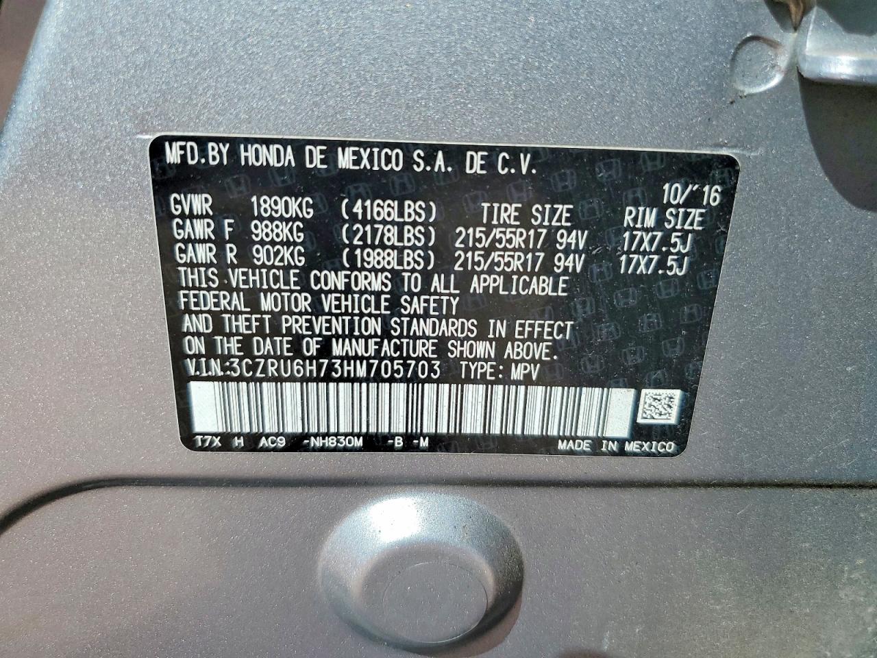 Honda HR-V Exl