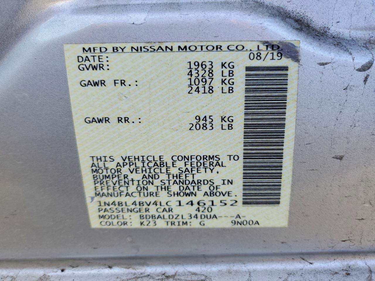 Nissan Altima 2.5 S
