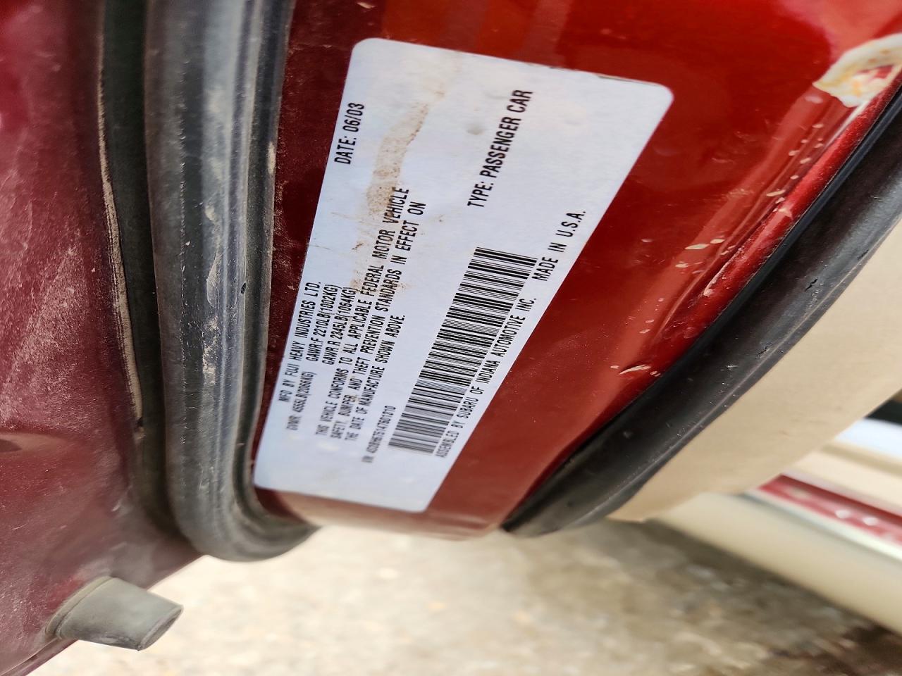 Subaru Legacy Outback Awp