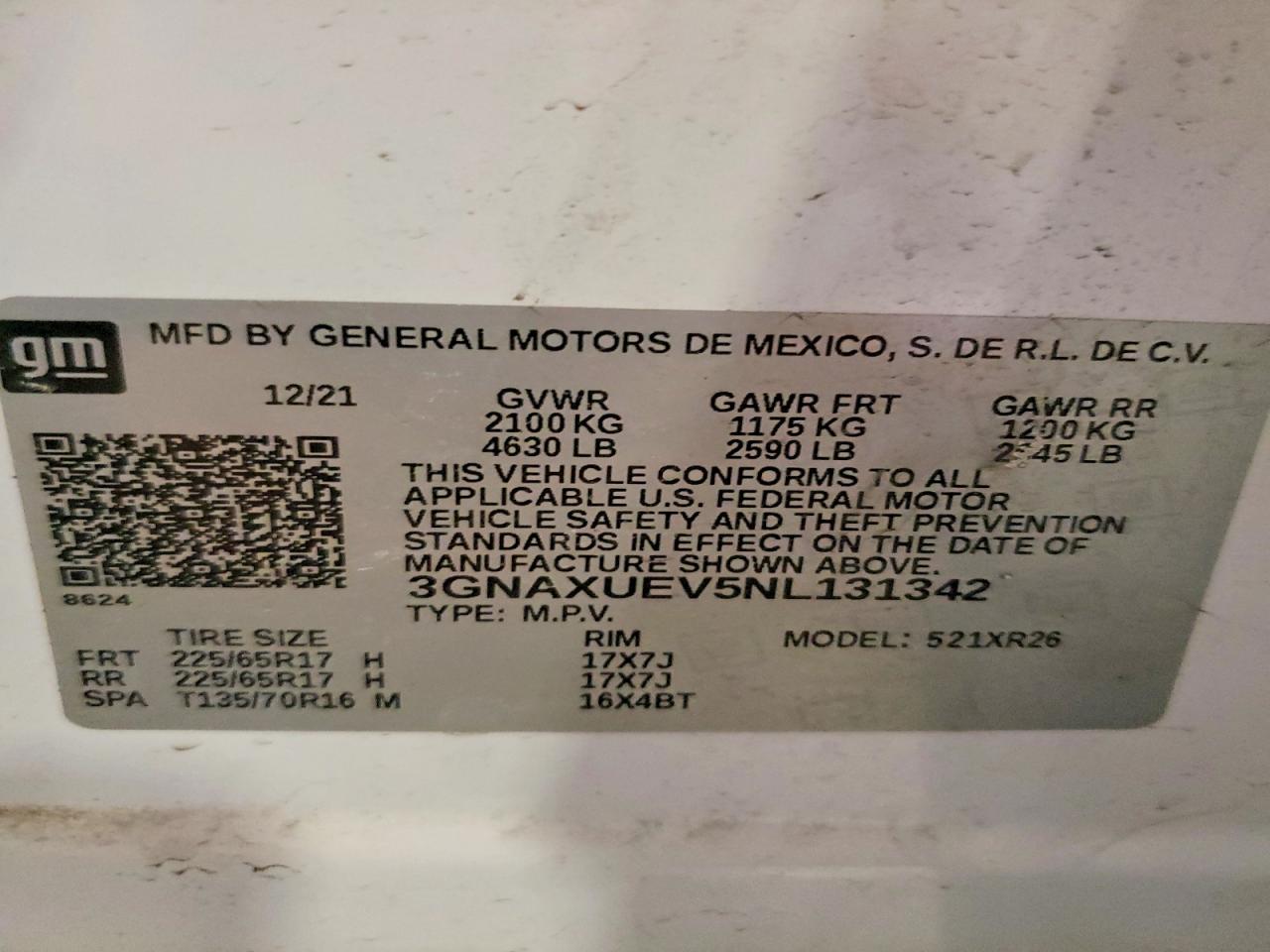 Chevrolet Equinox Lt