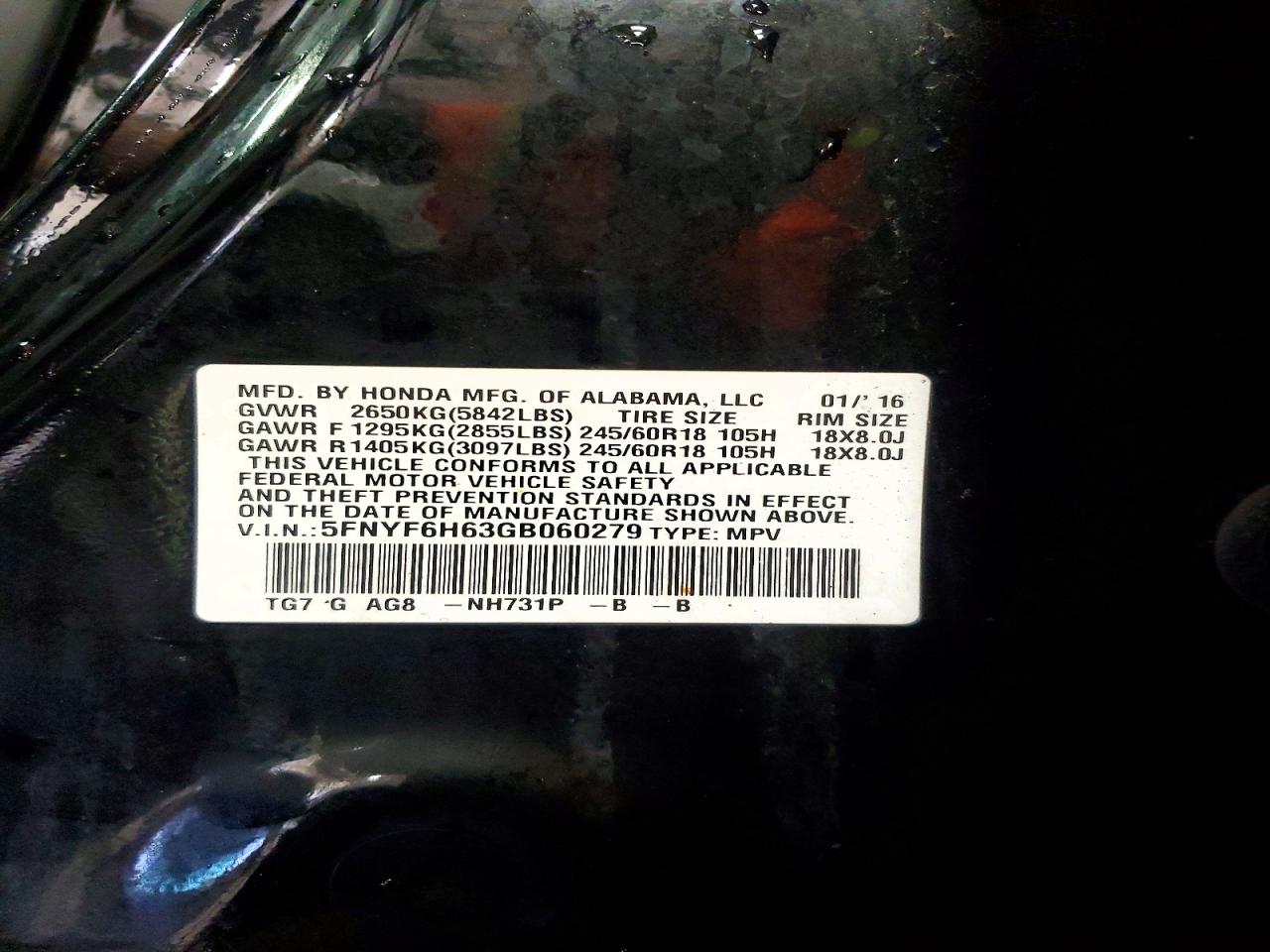 Honda Pilot Exl