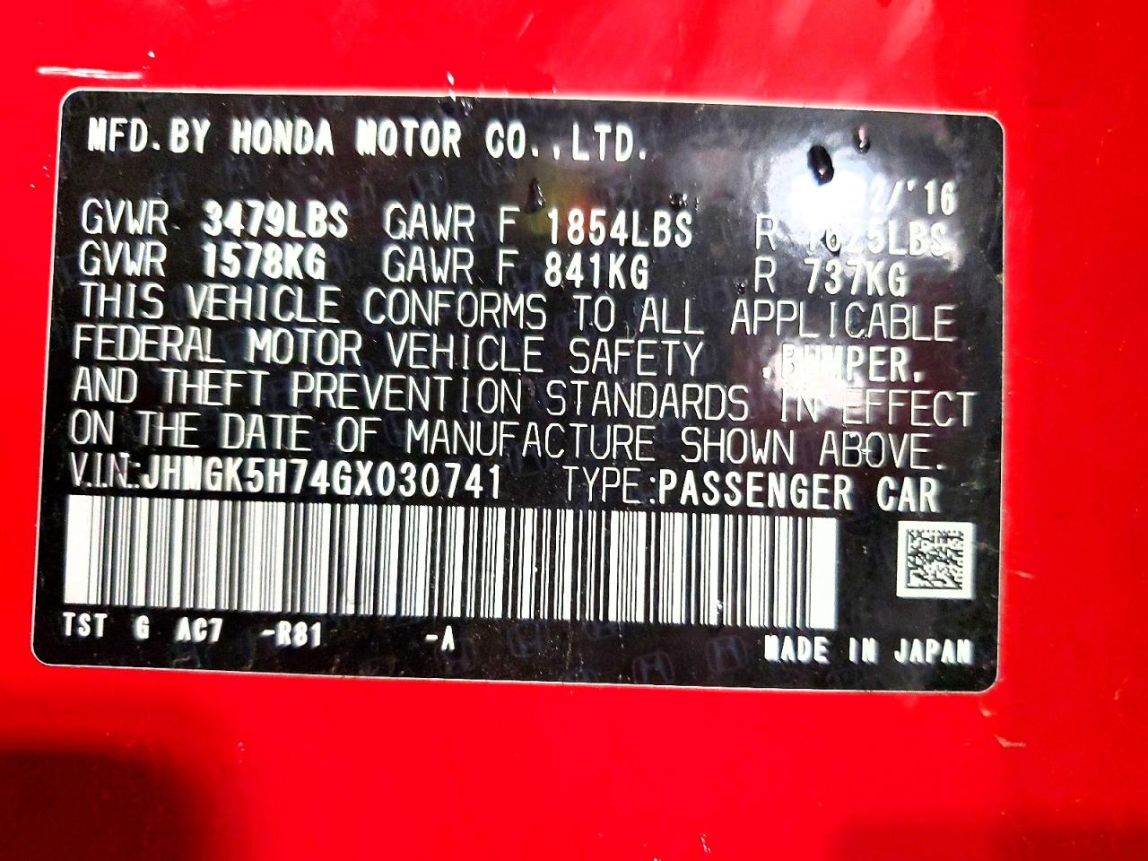 Honda Fit Ex