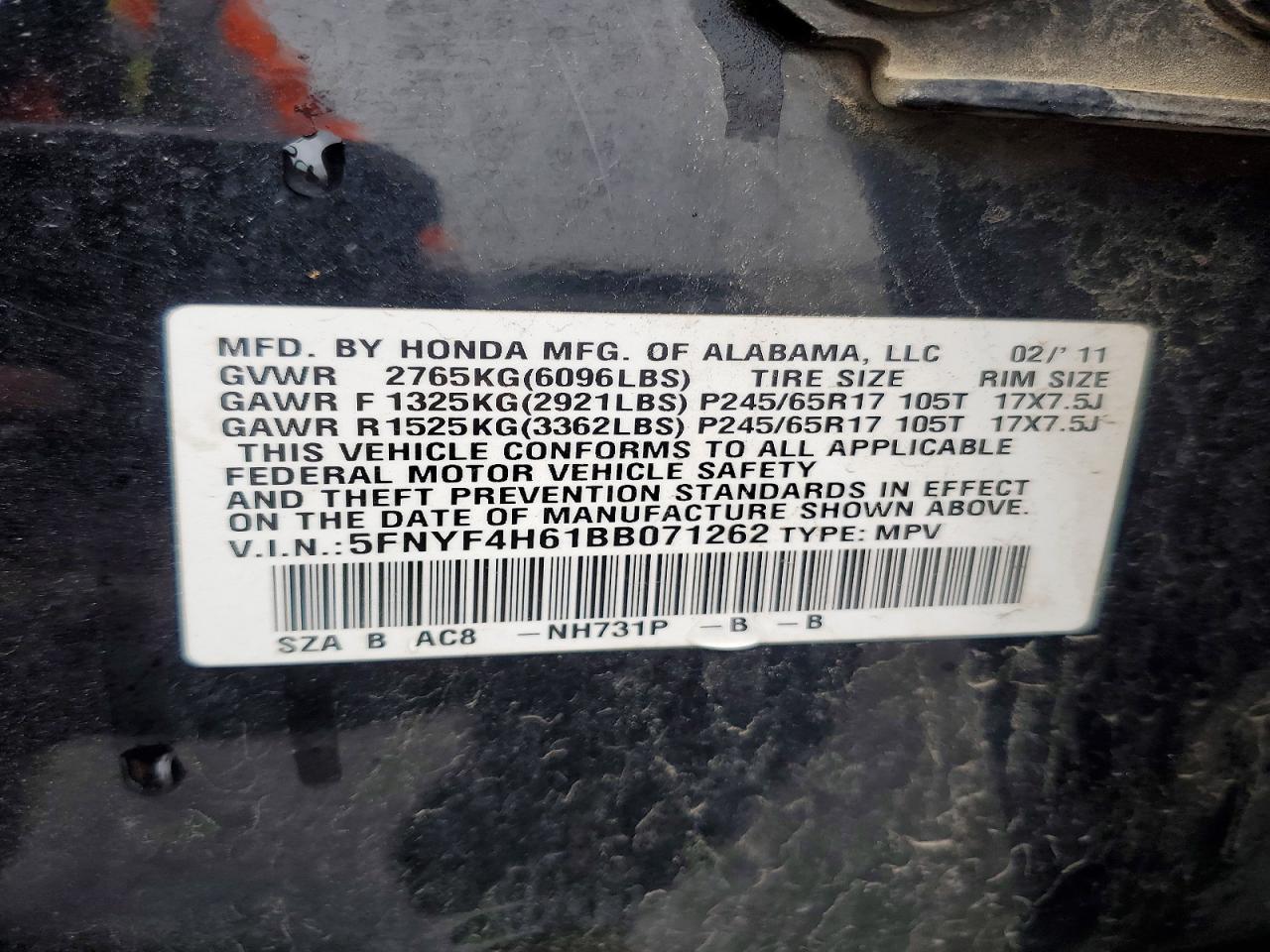 Honda Pilot Exl