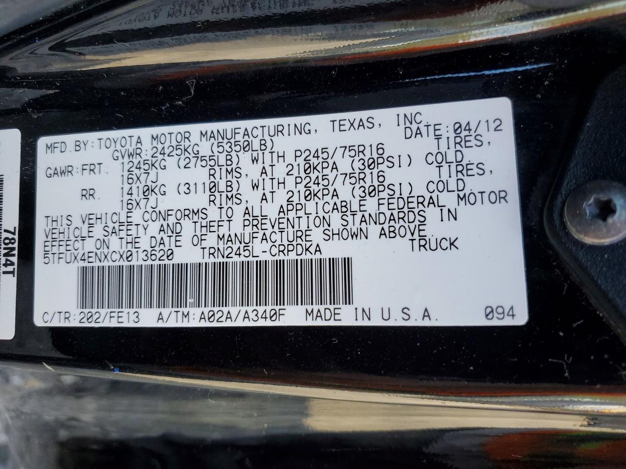 Toyota Tacoma Access Cab