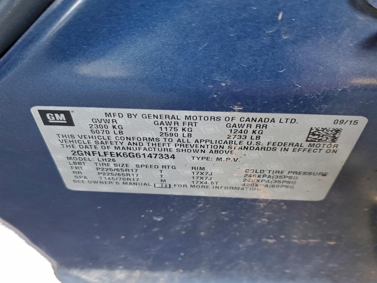 Chevrolet Equinox Lt