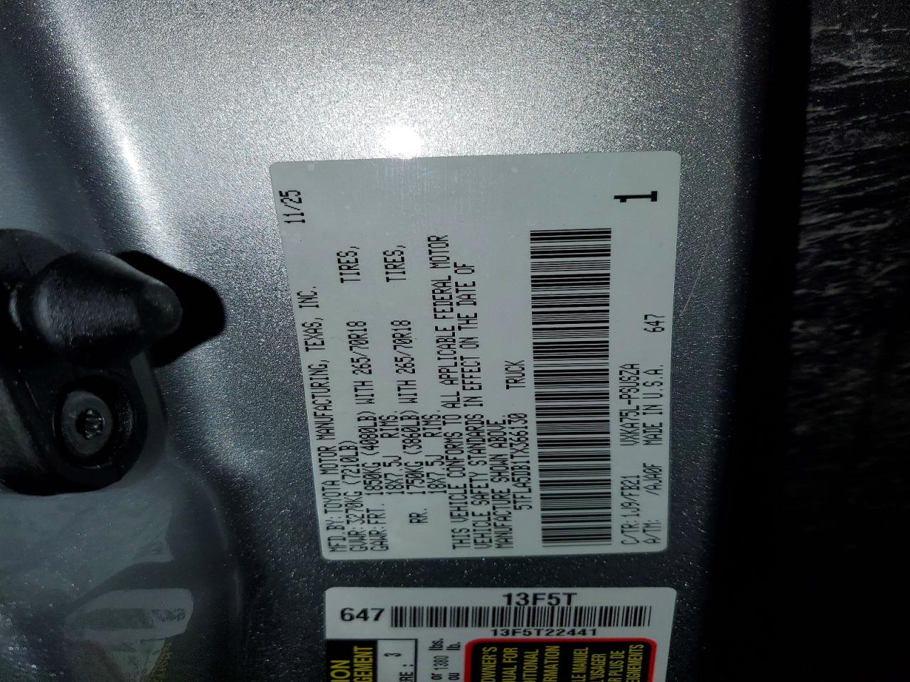 Toyota Tundra Sr5