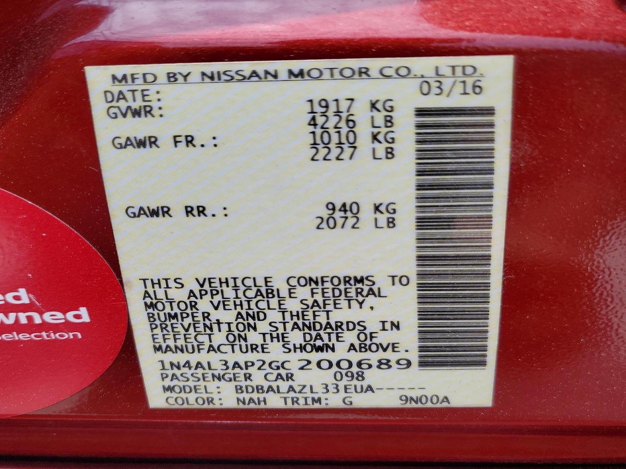 Nissan Altima 2.5