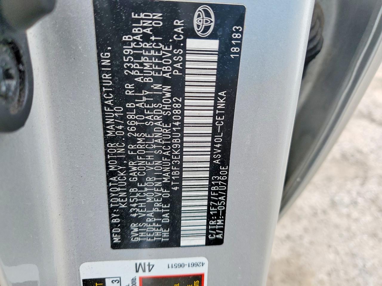 Toyota Camry Le