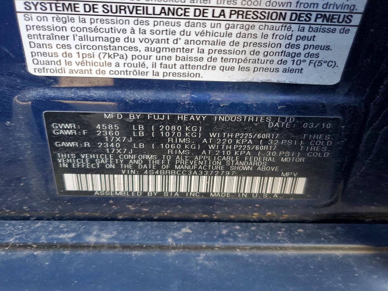 Subaru Outback 2.5i Premium