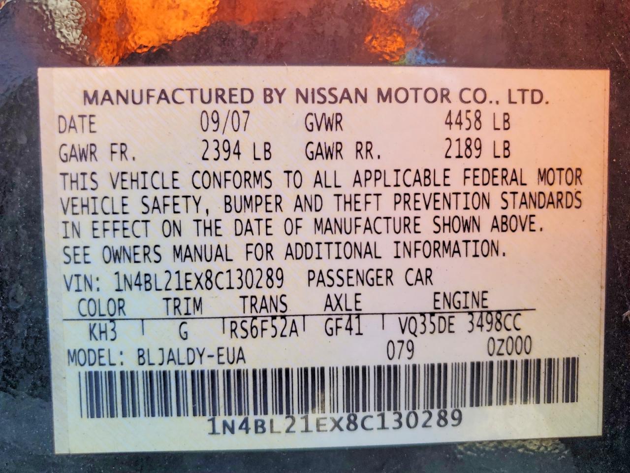 Nissan Altima 3.5 Se