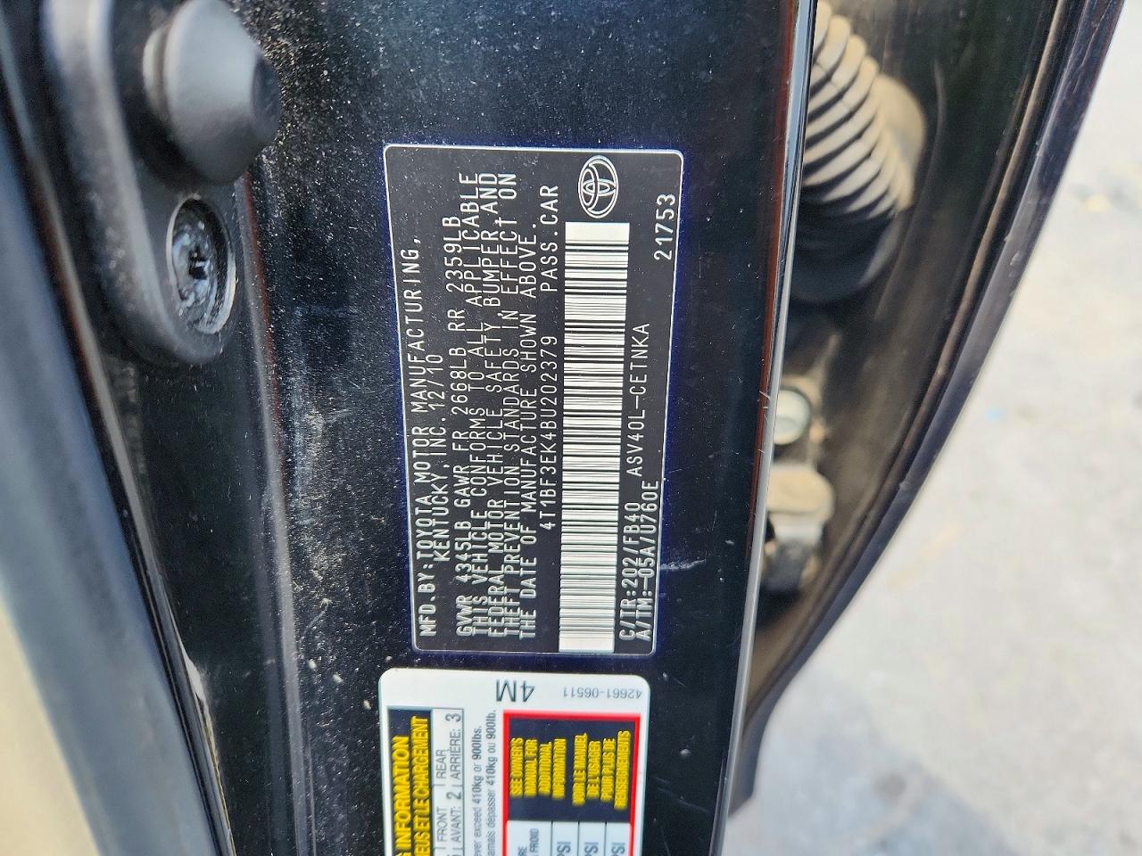 Toyota Camry Le