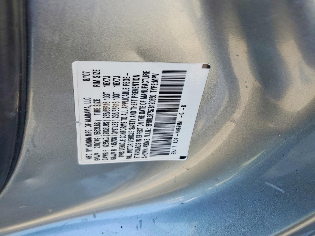 Honda Odyssey Exl