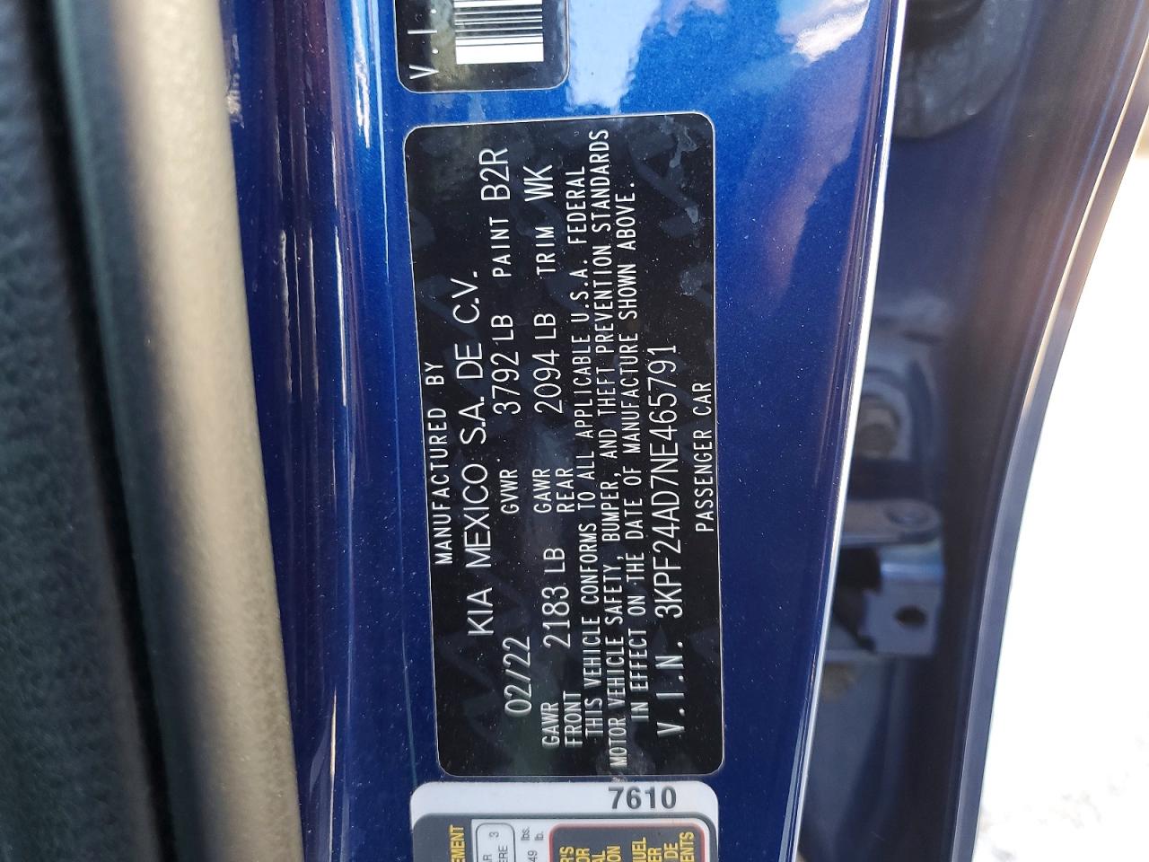 Kia Forte Lxs