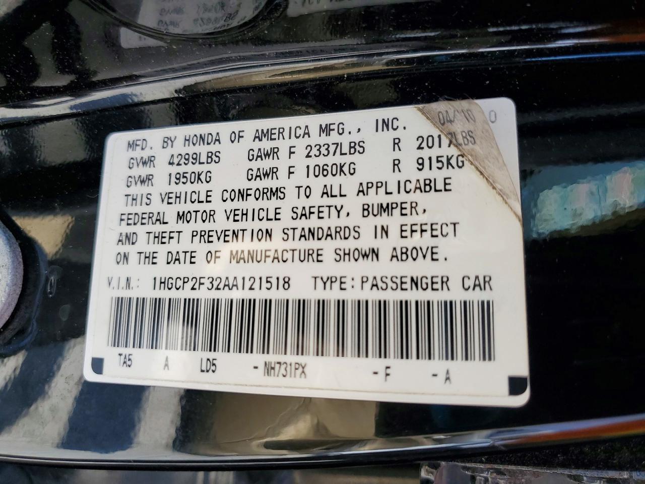Honda Accord Lx