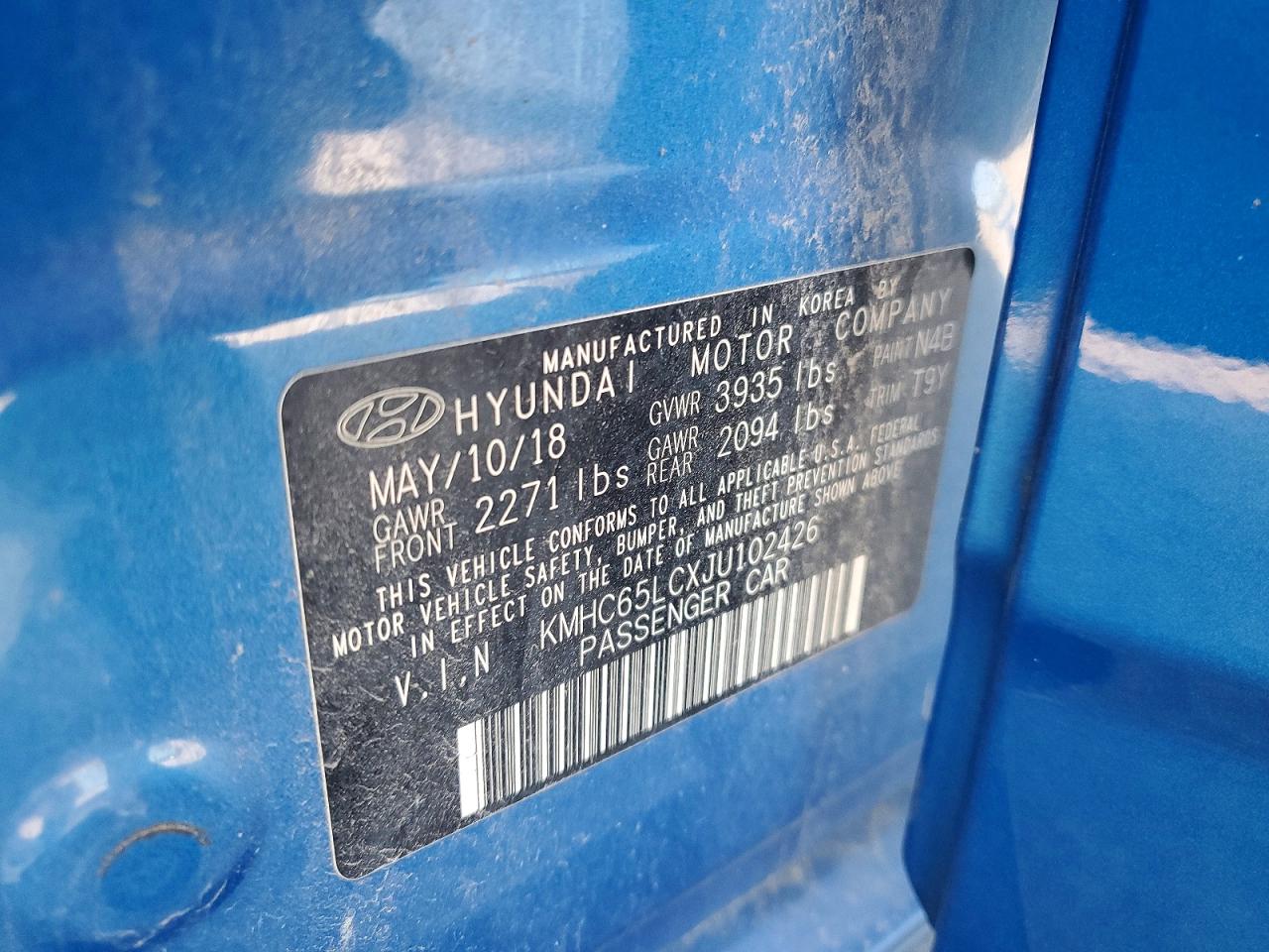 Hyundai Ioniq Blue