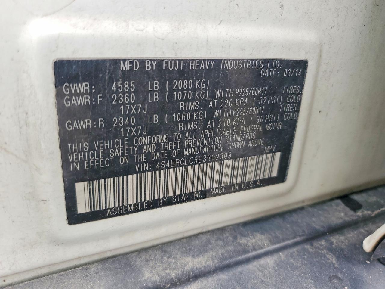 Subaru Outback 2.5i Limited