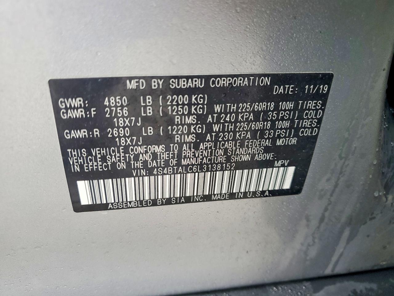Subaru Outback Limited