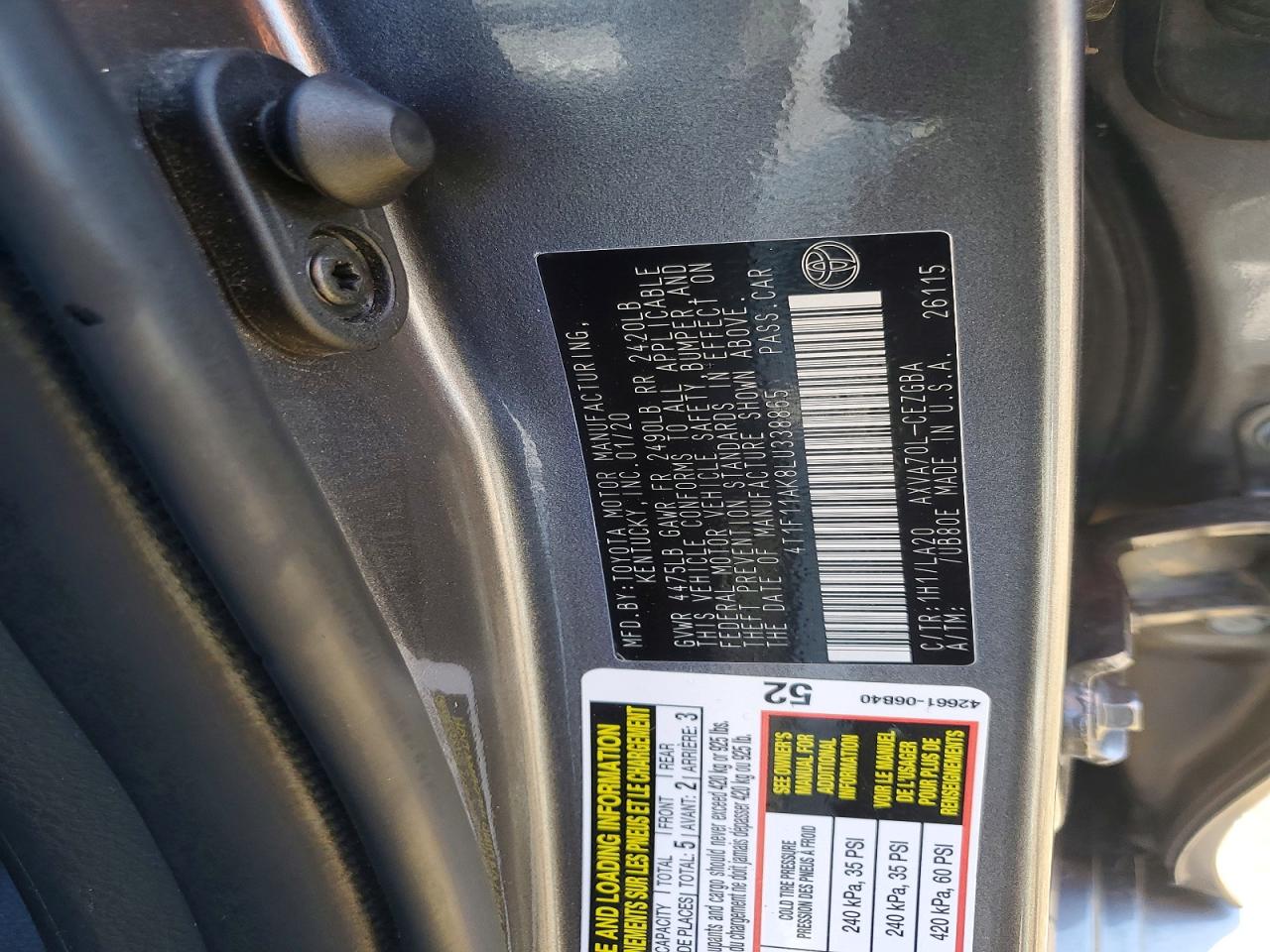 Toyota Camry Xle
