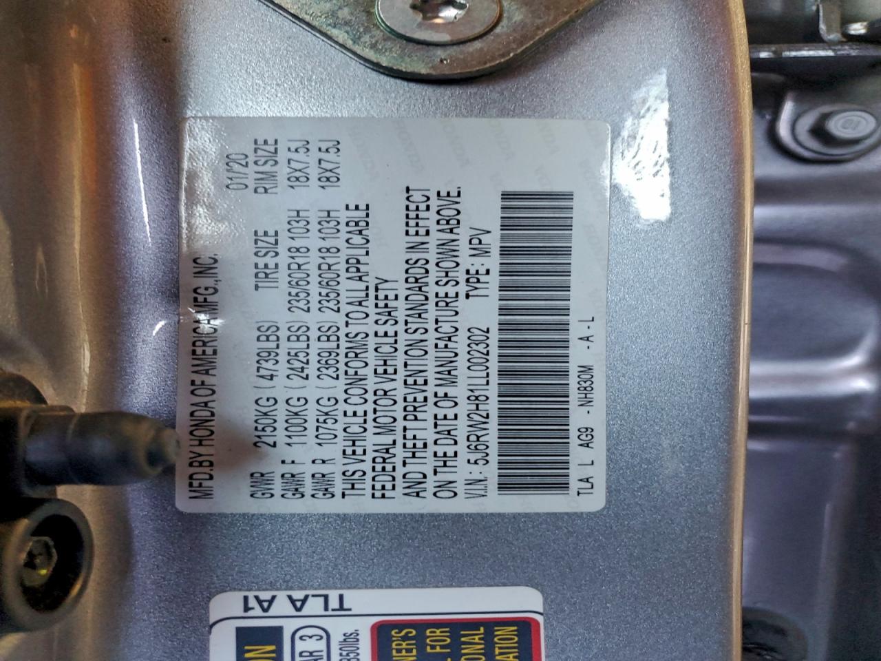 Honda Crv Exl