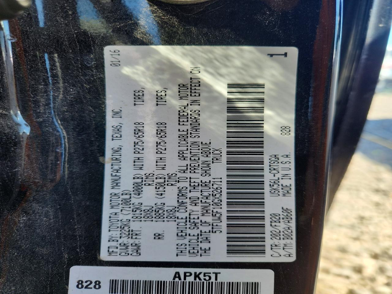 Toyota Tundra Sr5