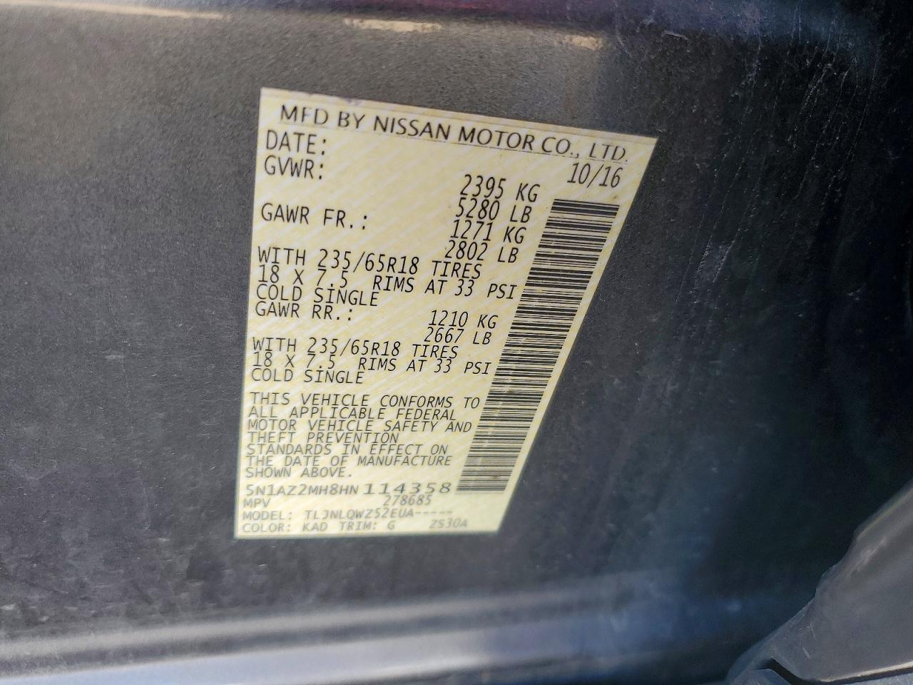 Nissan Murano Sv