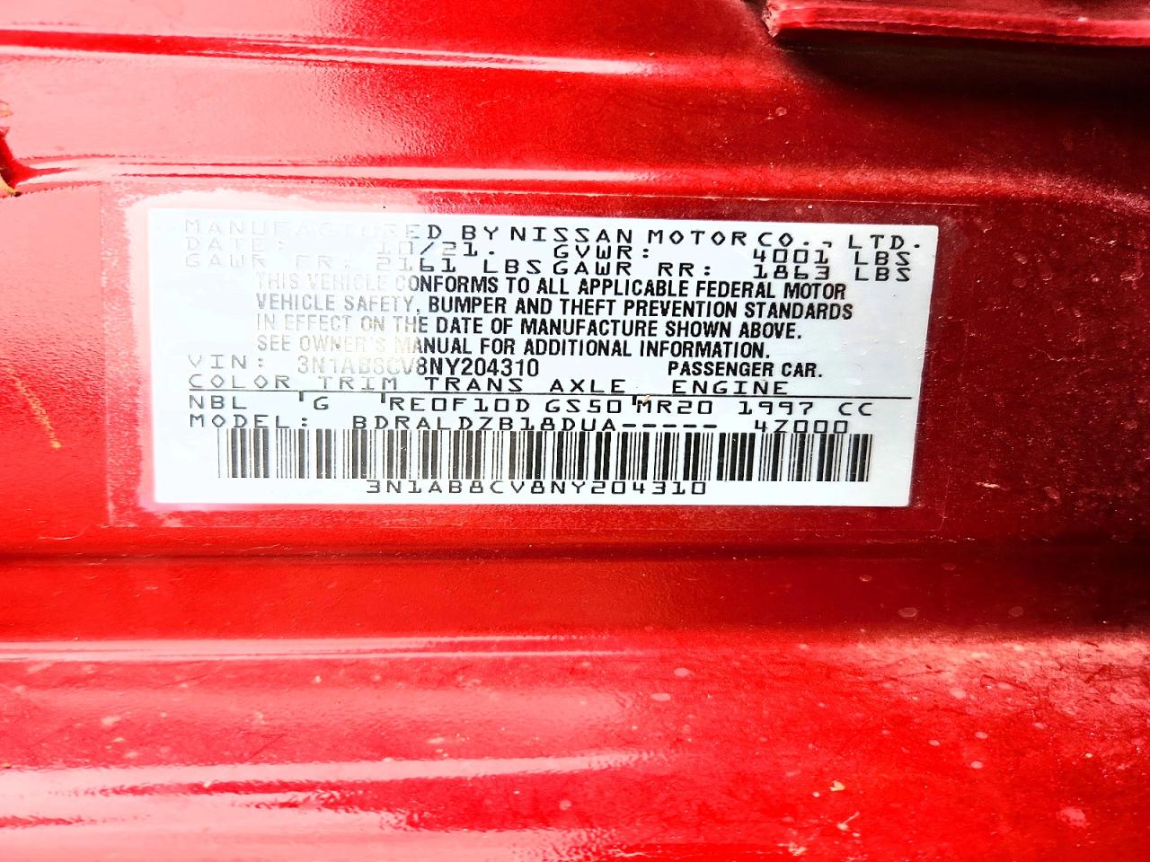 Nissan Sentra Sv