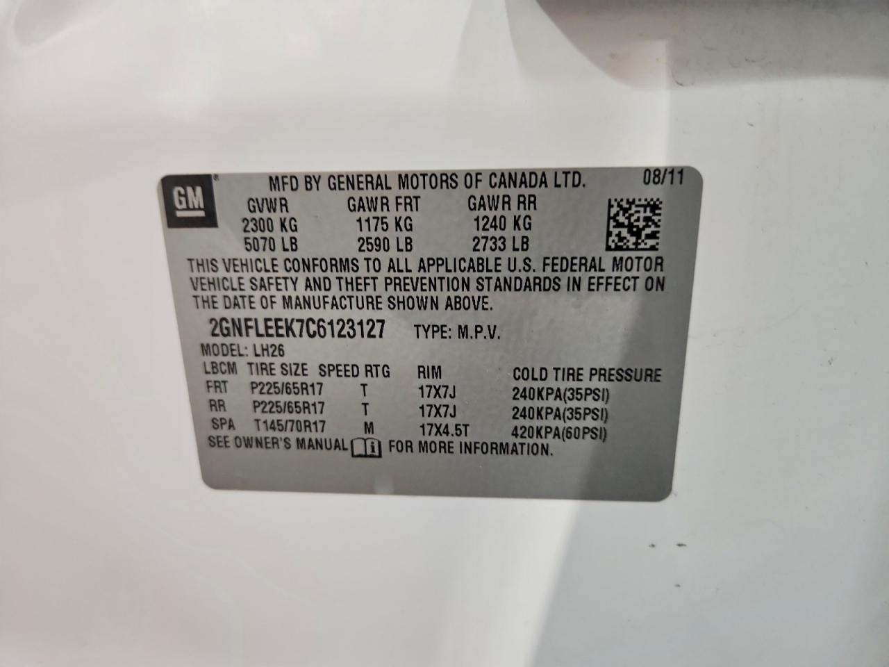 Chevrolet Equinox Lt