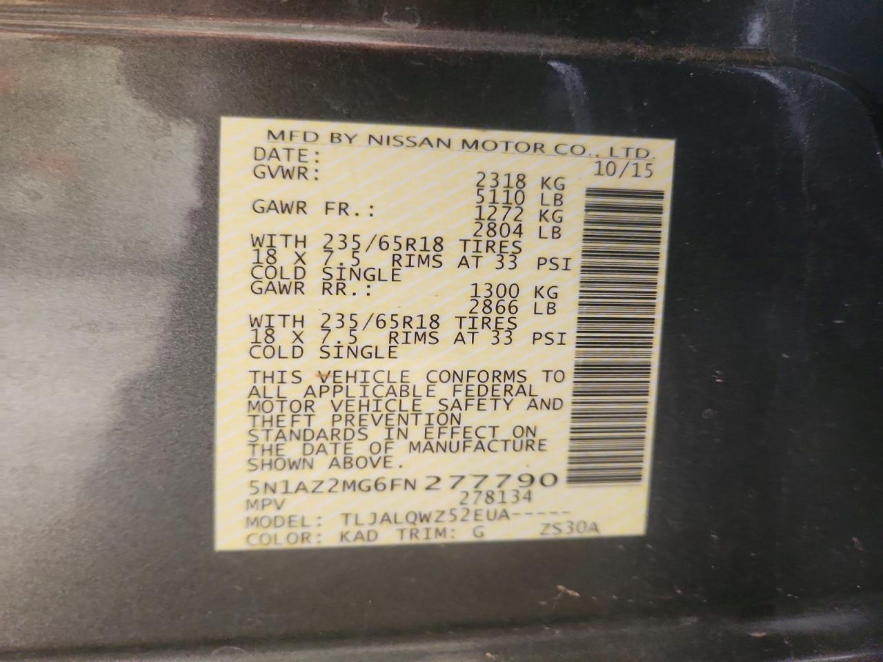 Nissan Murano Sv