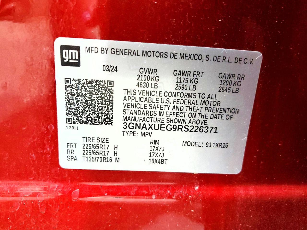 Chevrolet Equinox Lt