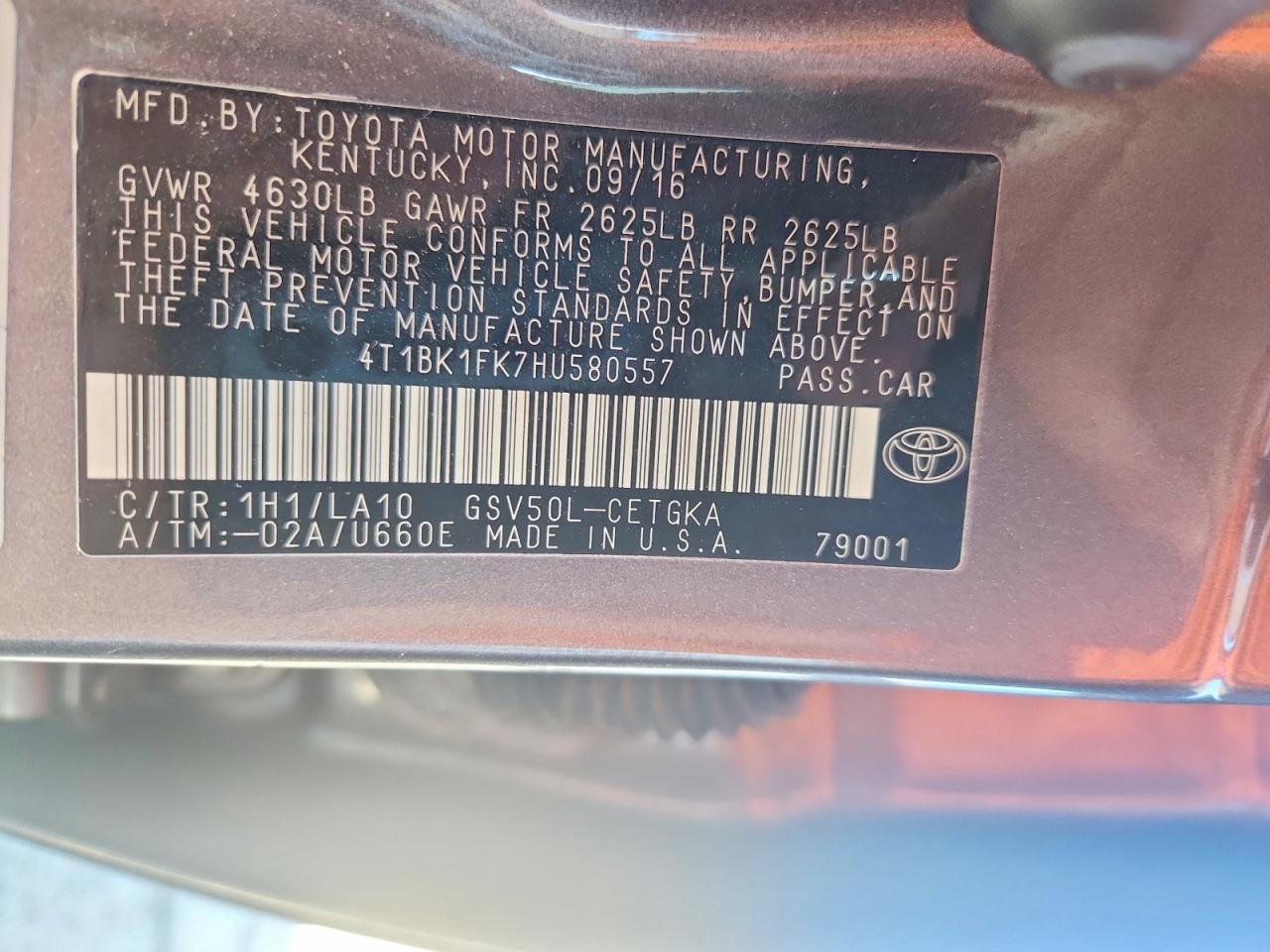 Toyota Camry Xle V6