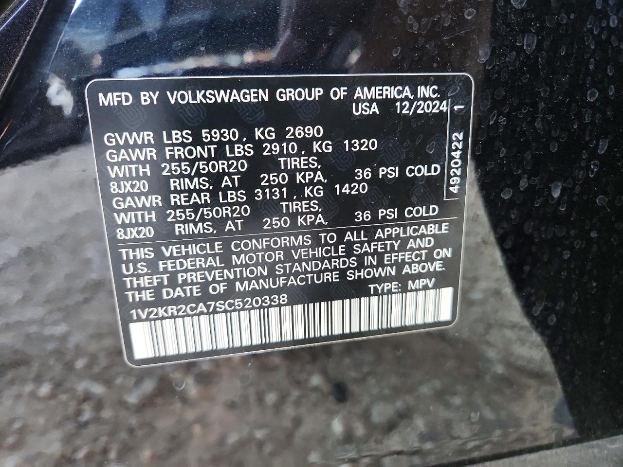 Volkswagen Atlas Se