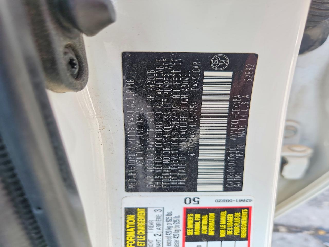 Toyota Camry Le