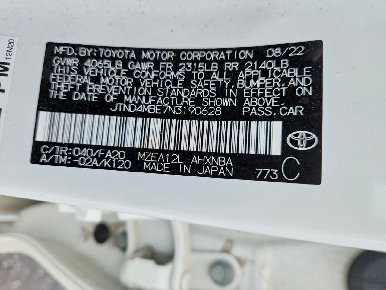 Toyota Corolla Se Nightshade Edition